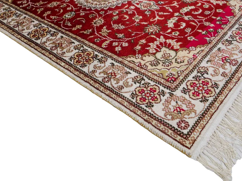 China Seide Teppich 77x117cm - Orientteppich - rot