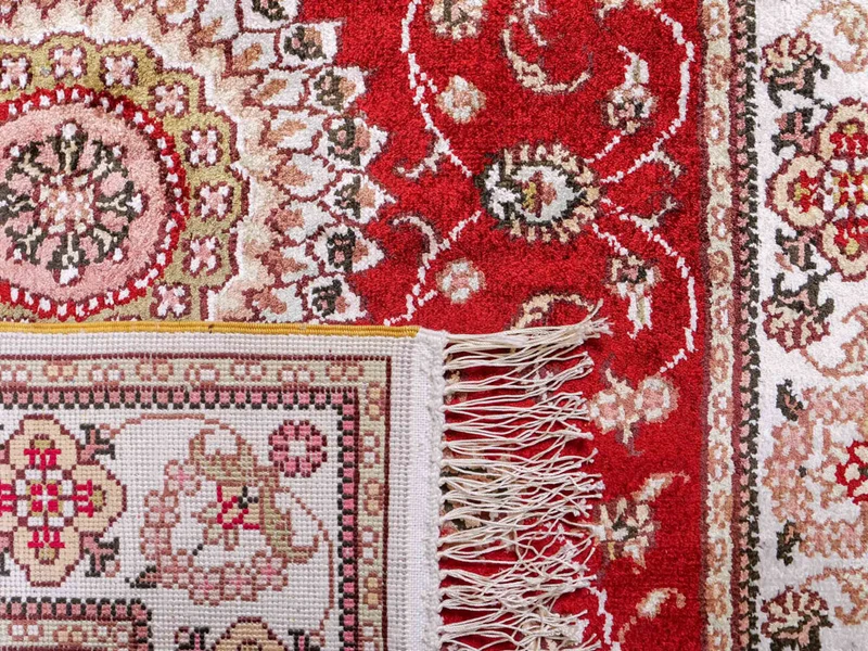China Seide Teppich 77x117cm - Orientteppich - rot