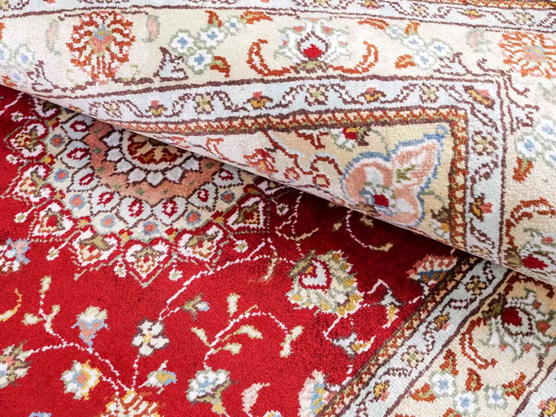 China Seide Teppich 77x120cm - Orientteppich - rot