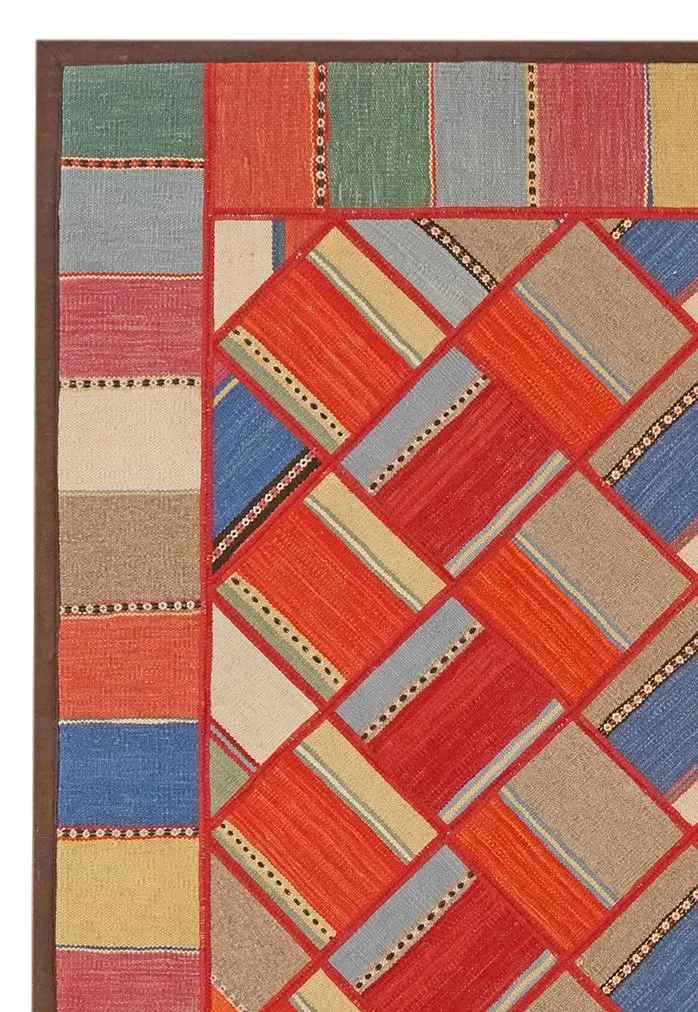 Kelim Tekkeh · Handgewebt – Bunt, 180x154 cm