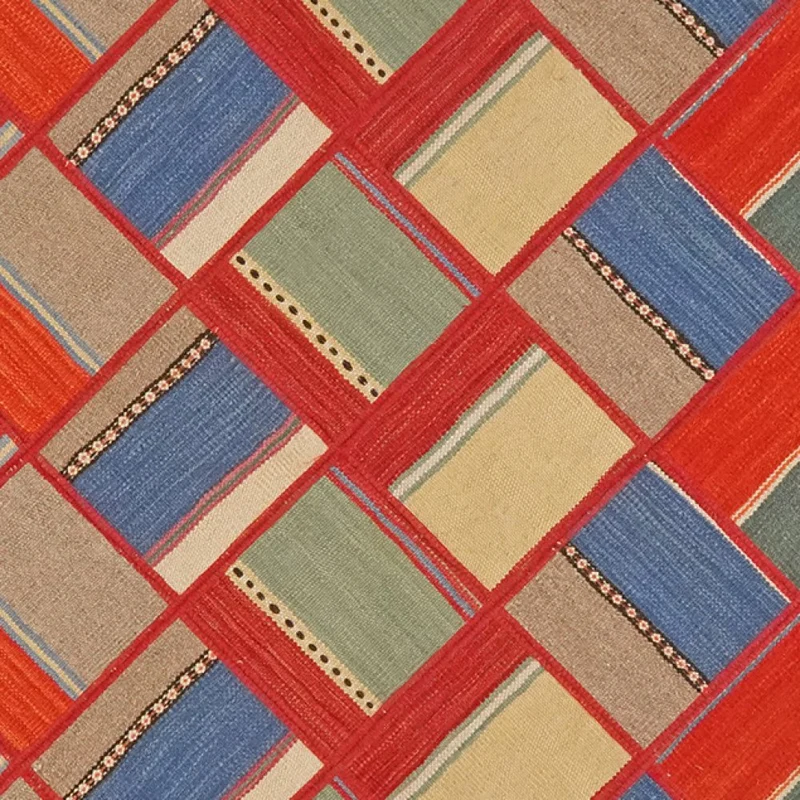 Kelim Tekkeh · Handgewebt – Bunt, 180x154 cm