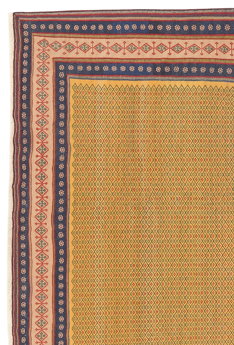 Sumak Afshar · Handgewebt – Gelb, 265x219 cm