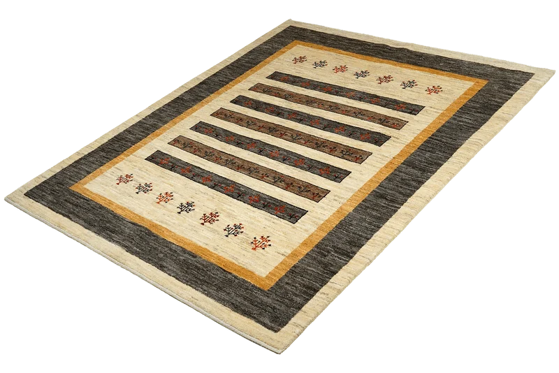 Gabbeh Sonnat · Handgeknüpft – Beige, 203x152 cm
