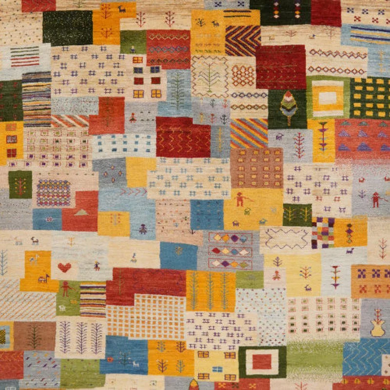 Rizbaf · Handgeknüpft – Bunt, 304x205 cm