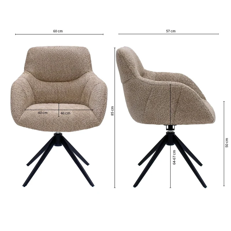 Drehstuhl - Fer Beige