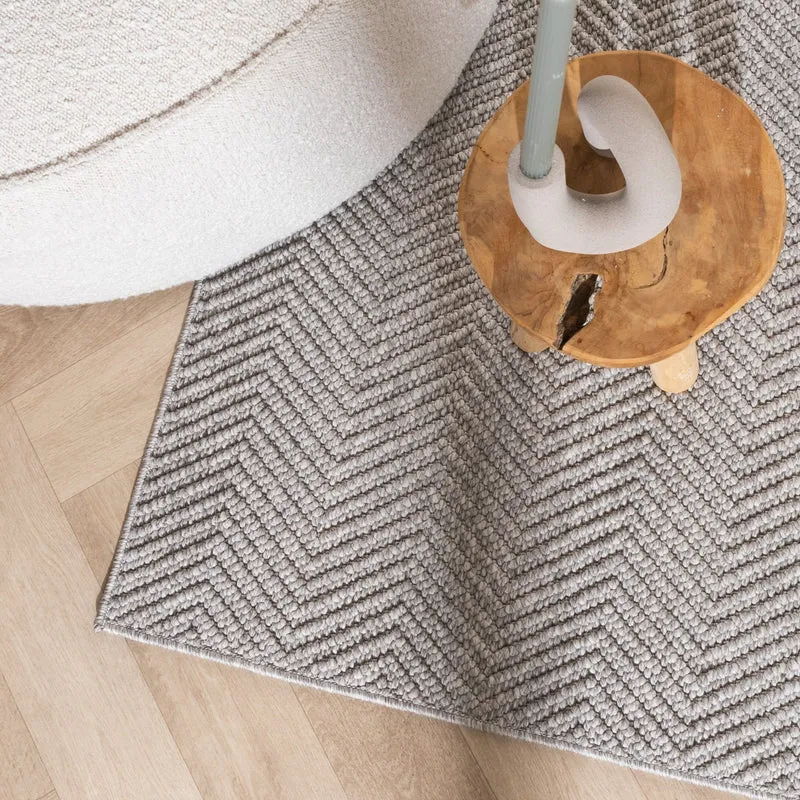 Nachhaltiger Teppich - Lorre Lines Grau Anthrazit