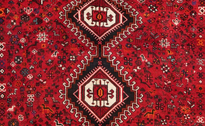 Shiraz · Handgeknüpft – Rot, 318x227 cm