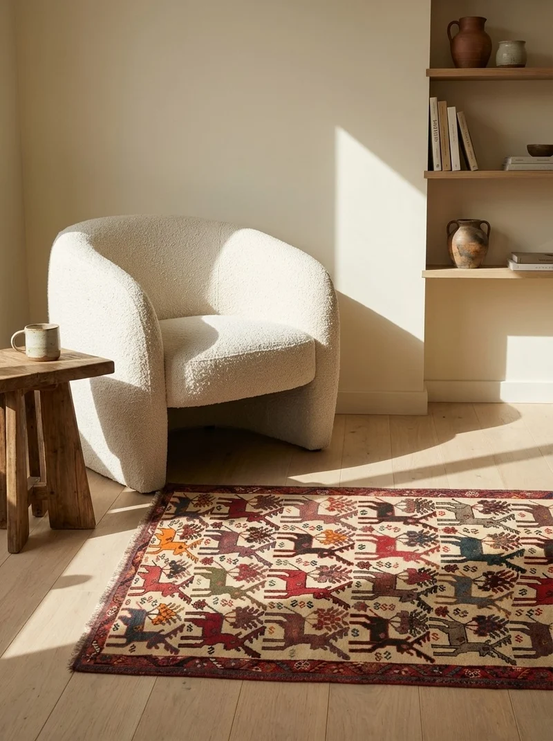 Gashgai · Handgeknüpft – Beige, 161x102 cm
