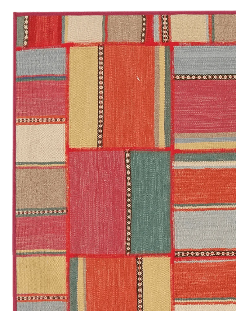 Kelim Tekkeh · Handgewebt – Bunt, 190x110 cm