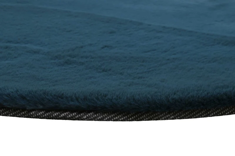 Esprit Teppich Rund Petrol und sehr flauschig Hochflor "Alice"