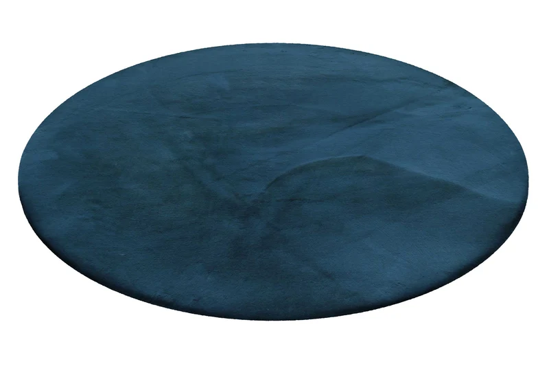 Esprit Teppich Rund Petrol und sehr flauschig Hochflor "Alice"