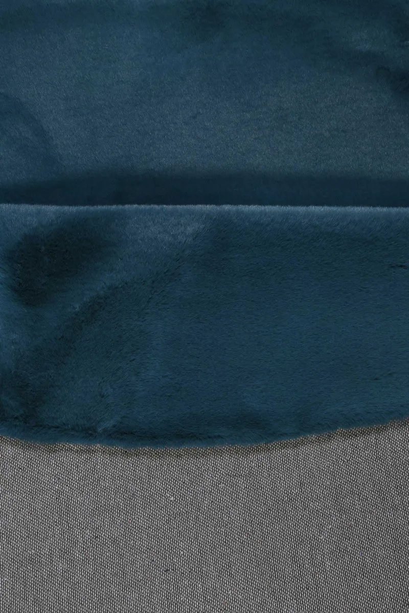 Esprit Teppich Rund Petrol und sehr flauschig Hochflor "Alice"