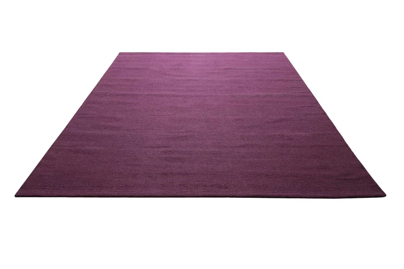 Kelim Teppich Lila Violett aus Wolle "Perpignan" Green Looop