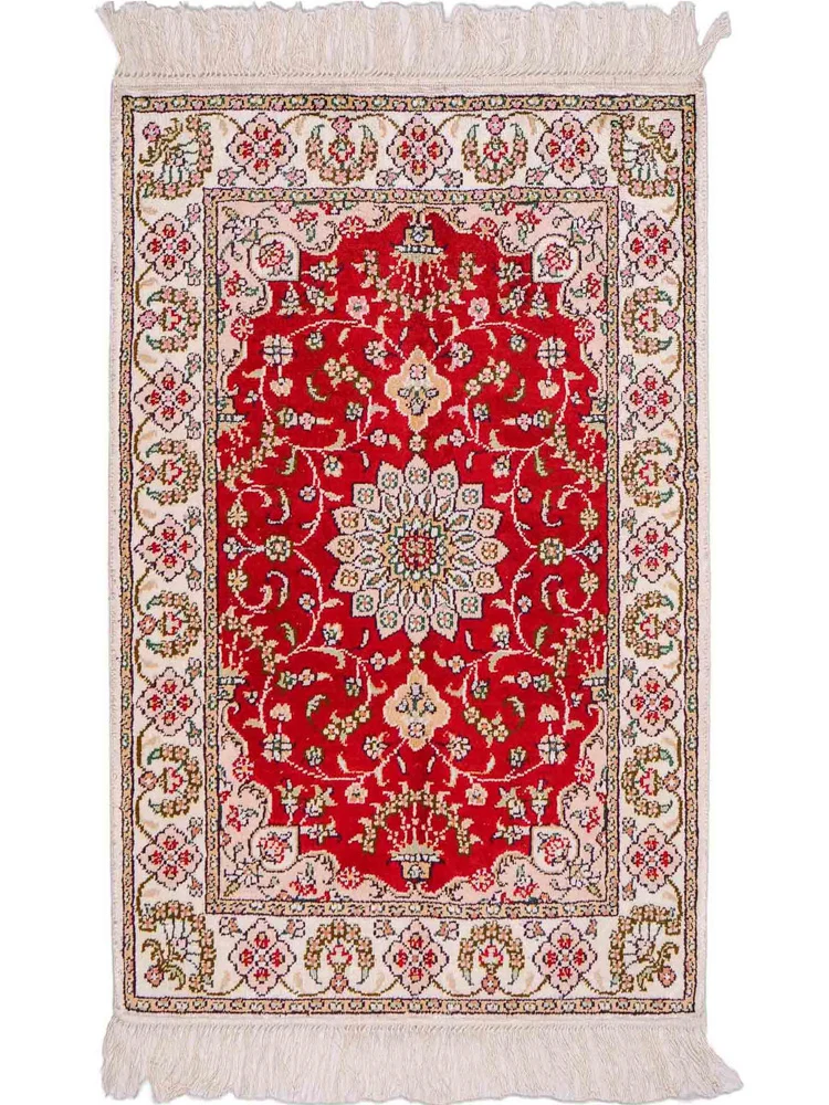 China Seide Teppich 62x89cm - Orientteppich - rot