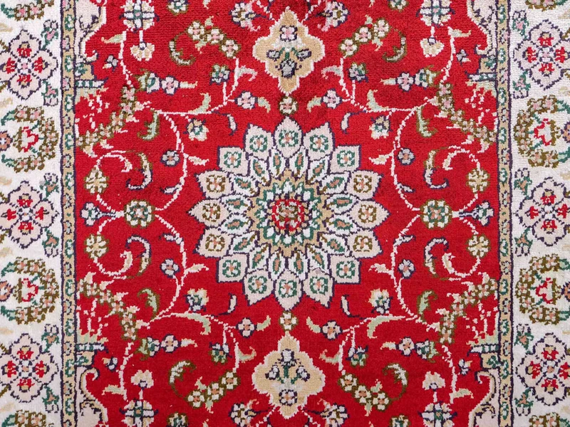 China Seide Teppich 62x89cm - Orientteppich - rot
