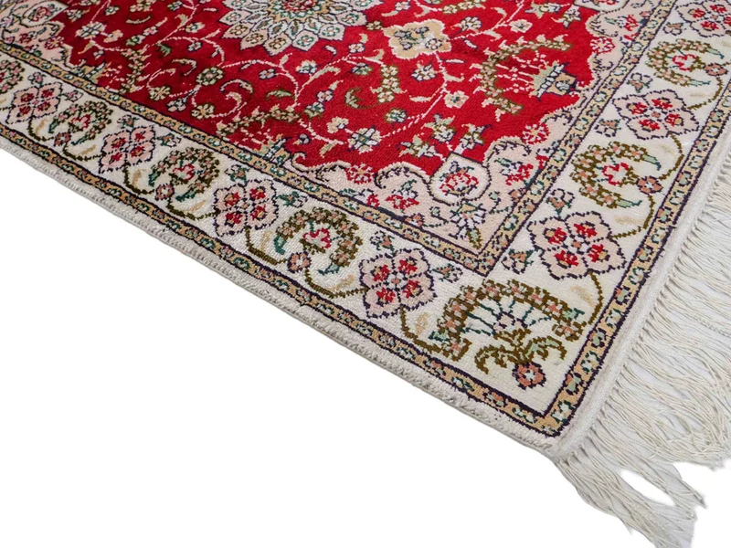 China Seide Teppich 62x89cm - Orientteppich - rot