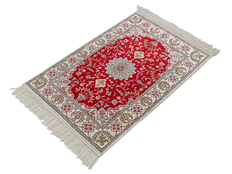 China Seide Teppich 62x89cm - Orientteppich - rot