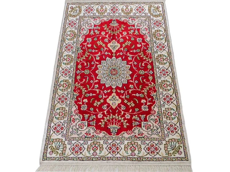 China Seide Teppich 62x89cm - Orientteppich - rot