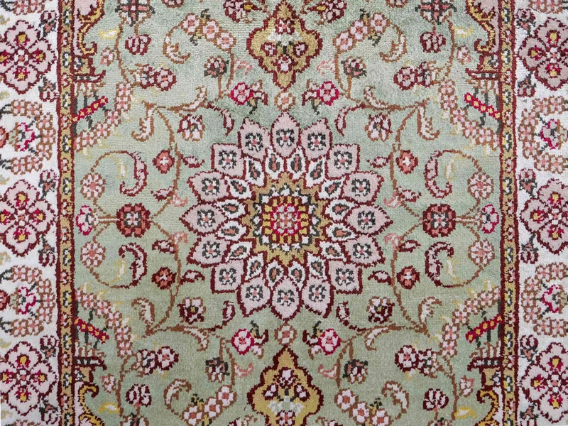 China Seide Teppich 63x92cm - Orientteppich - sand