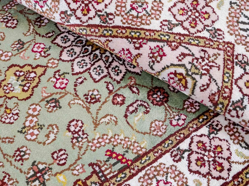 China Seide Teppich 63x92cm - Orientteppich - sand