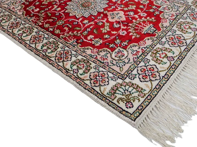 China Seide Teppich 62x89cm - Orientteppich - rot