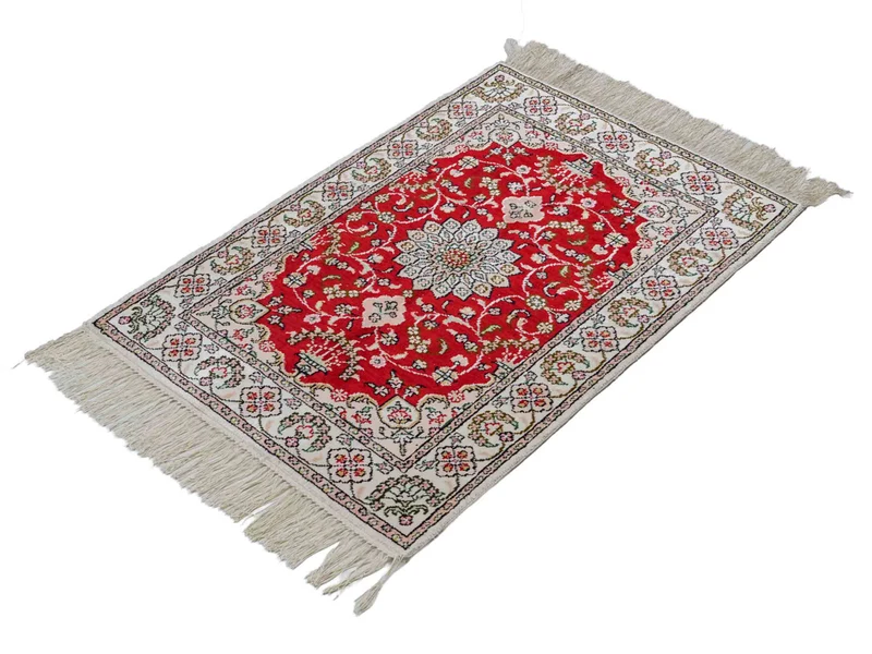 China Seide Teppich 62x89cm - Orientteppich - rot