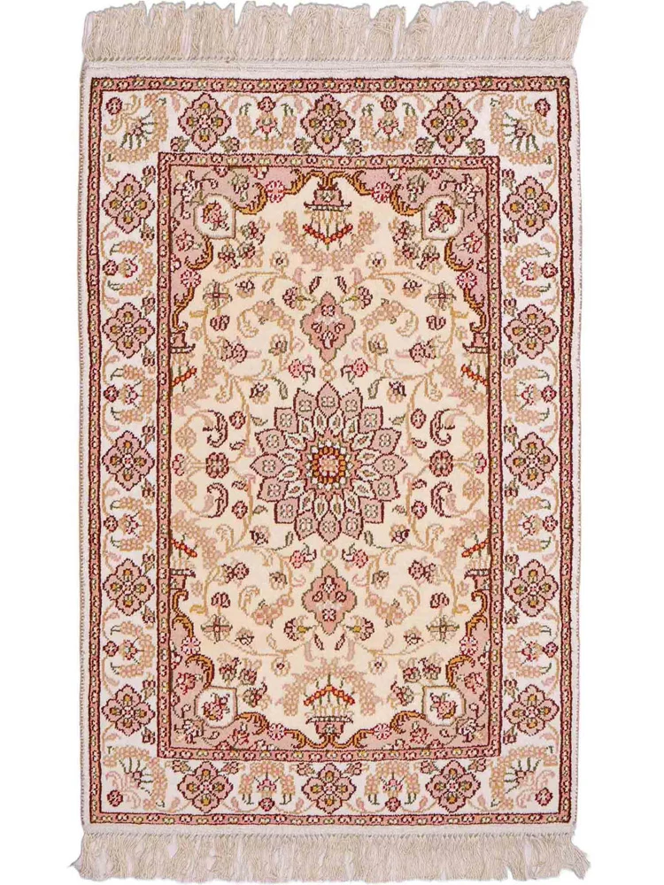 China Seide Teppich 60x89cm - Orientteppich - hellbeige