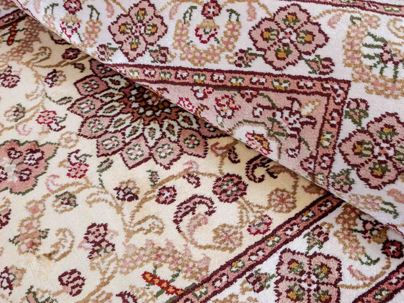 China Seide Teppich 60x89cm - Orientteppich - hellbeige