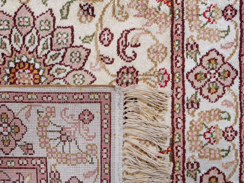 China Seide Teppich 60x89cm - Orientteppich - hellbeige