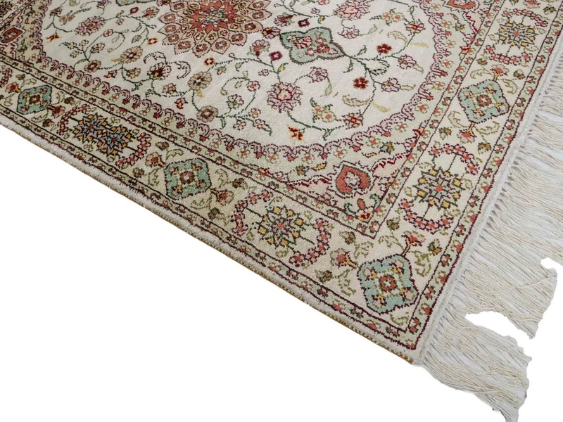China Seide Teppich 59x89cm - Orientteppich - beige