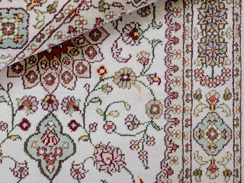 China Seide Teppich 59x89cm - Orientteppich - beige