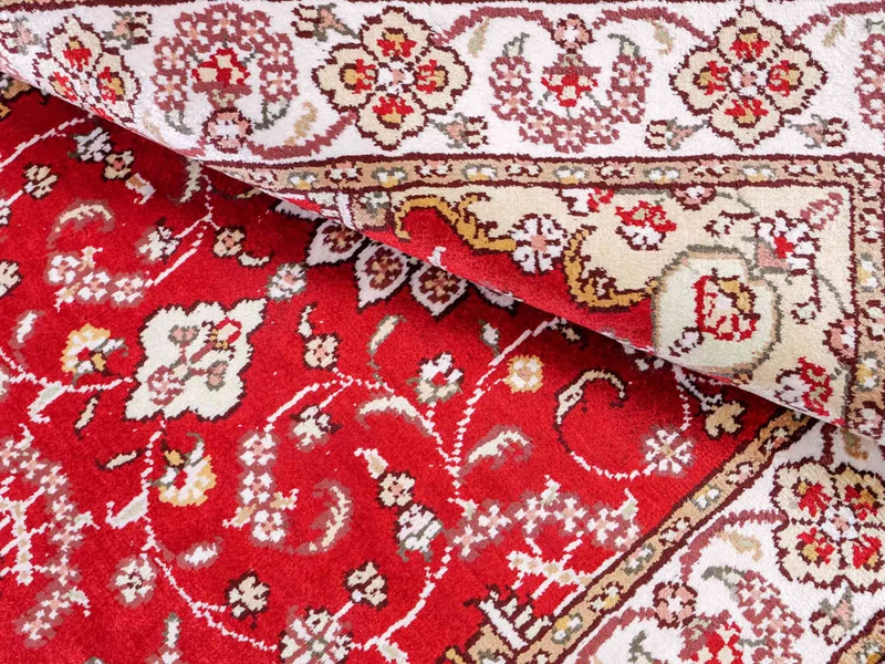 China Seide Teppich 62x90cm - Orientteppich - rot