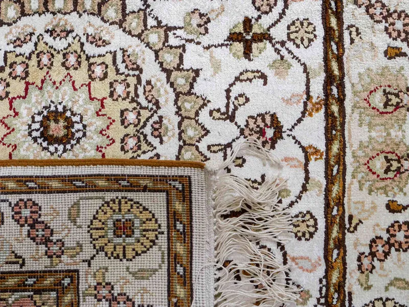 China Seide Teppich 59x88cm - Orientteppich - beige
