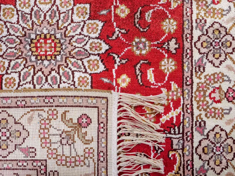 China Seide Teppich 60x92cm - Orientteppich - rot