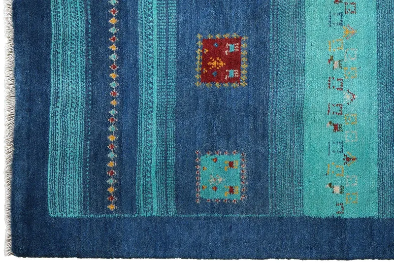 Gabbeh Sonnat · Handgeknüpft – Bunt, 193x154 cm