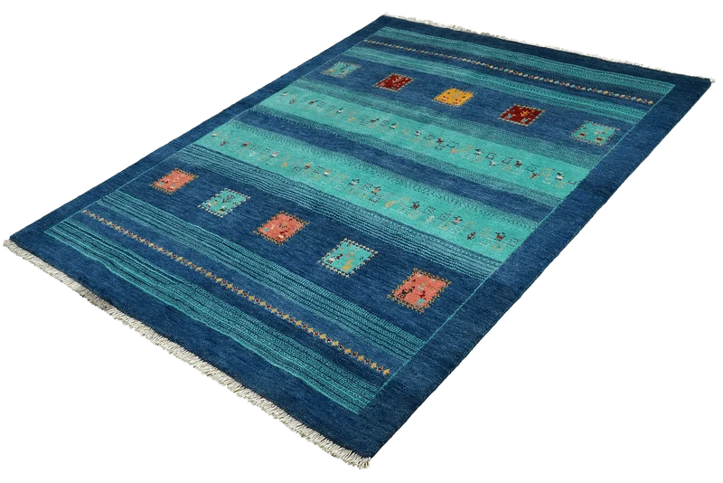 Gabbeh Sonnat · Handgeknüpft – Bunt, 193x154 cm