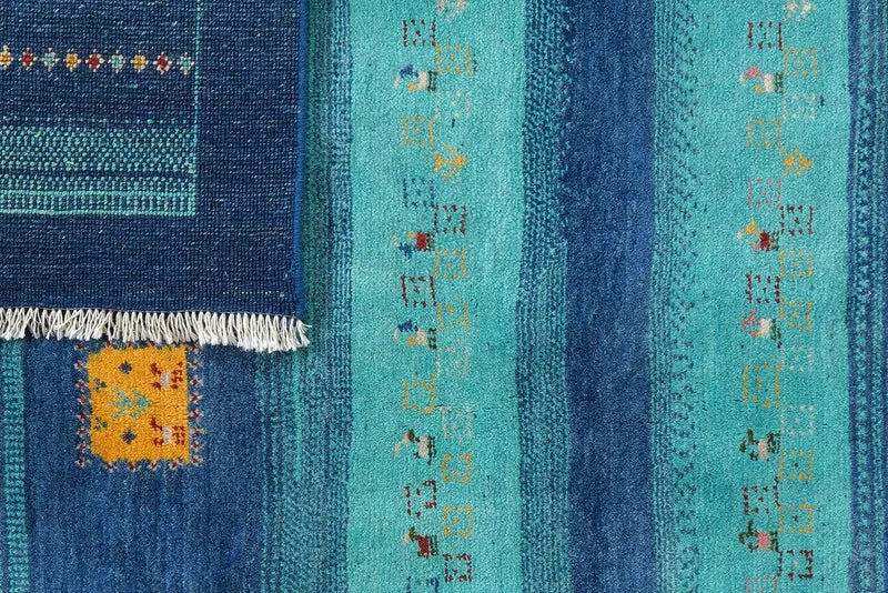 Gabbeh Sonnat · Handgeknüpft – Bunt, 193x154 cm