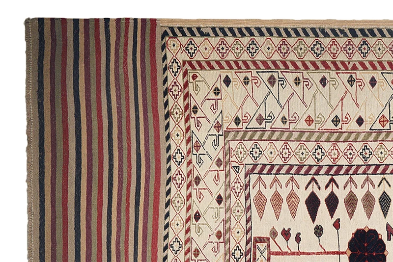 Kelim Belutch · Handgewebt – Beige, 282x217 cm