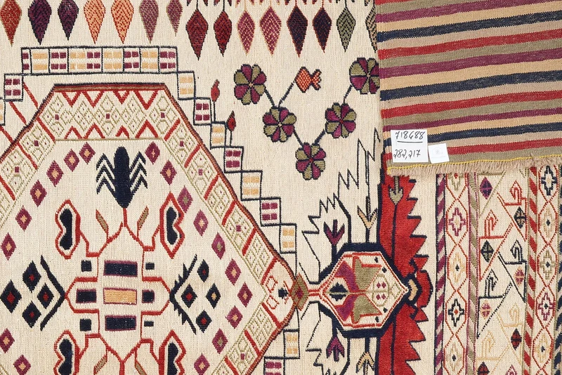 Kelim Belutch · Handgewebt – Beige, 282x217 cm