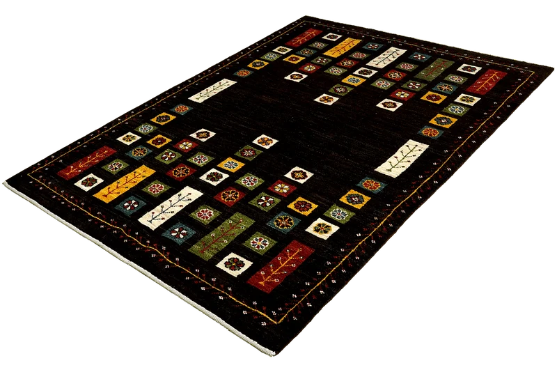 Rizbaf · Handgeknüpft – Schwarz, 184x119 cm