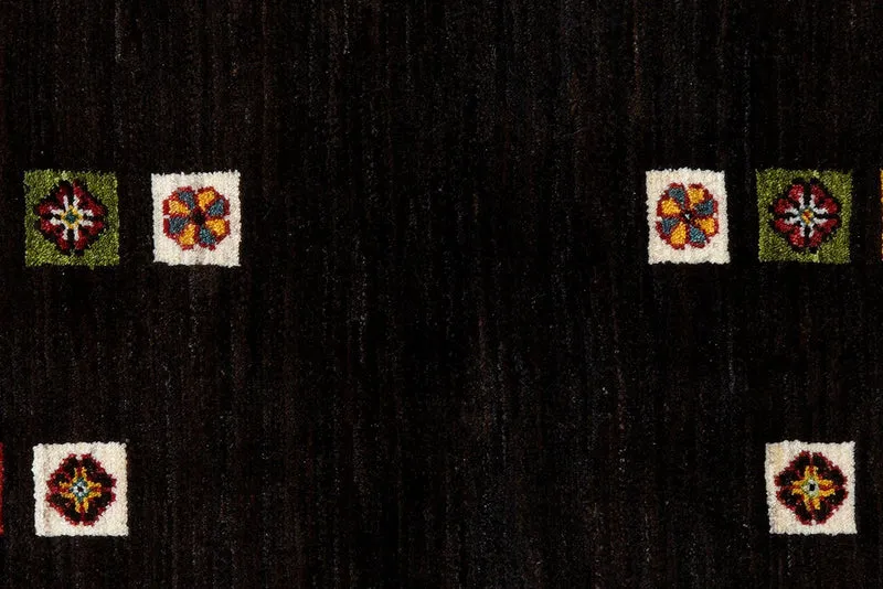 Rizbaf · Handgeknüpft – Schwarz, 184x119 cm
