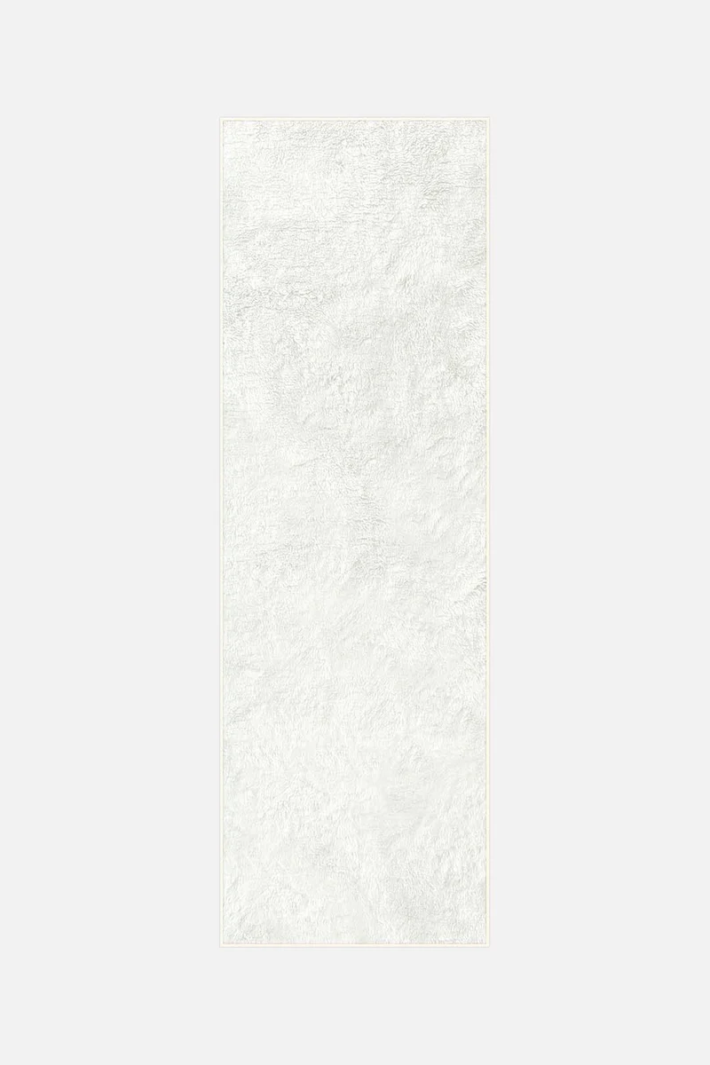 Flausch Mono Schnee Teppich