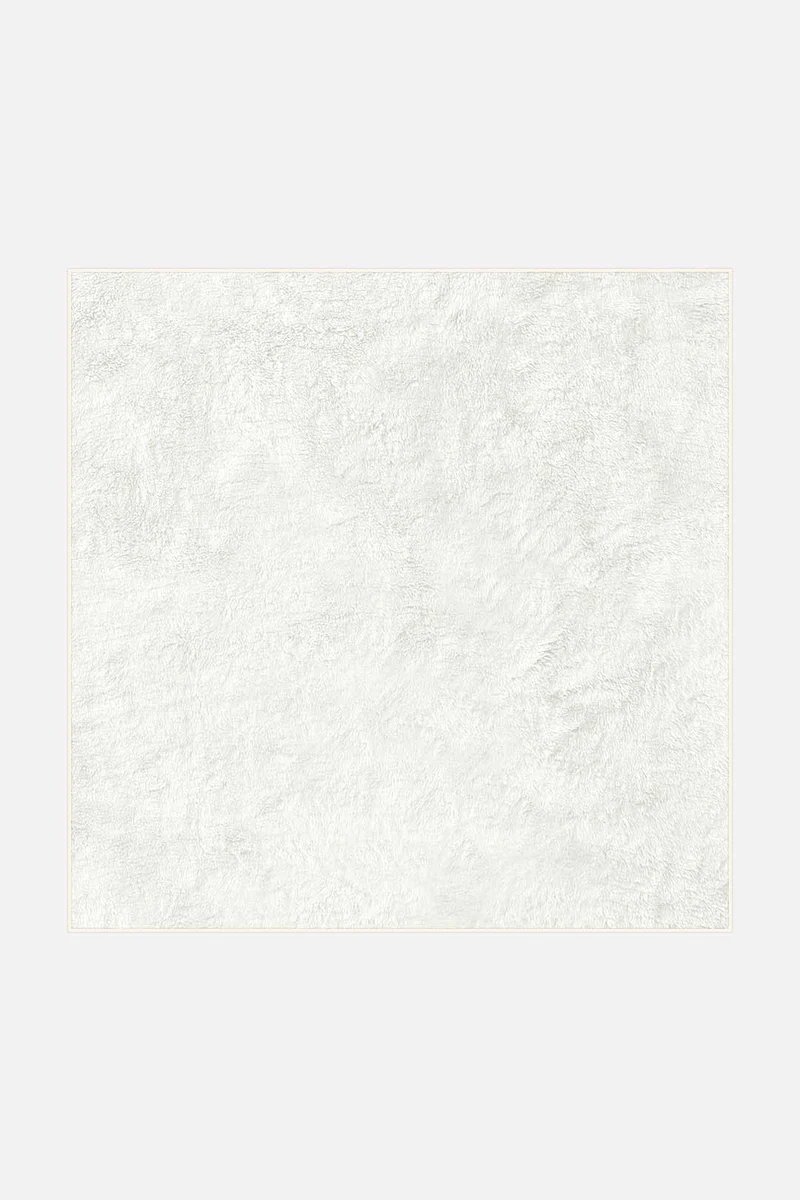 Flausch Mono Schnee Teppich