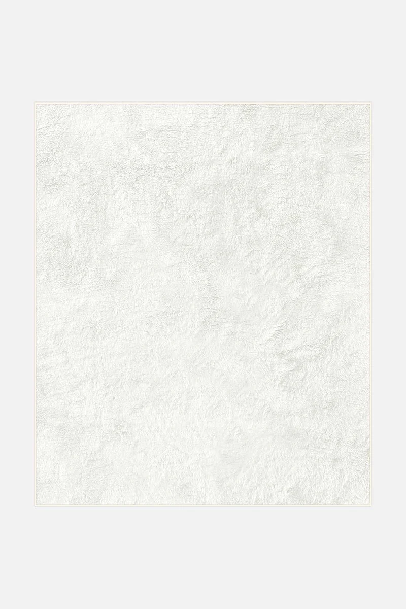 Flausch Mono Schnee Teppich