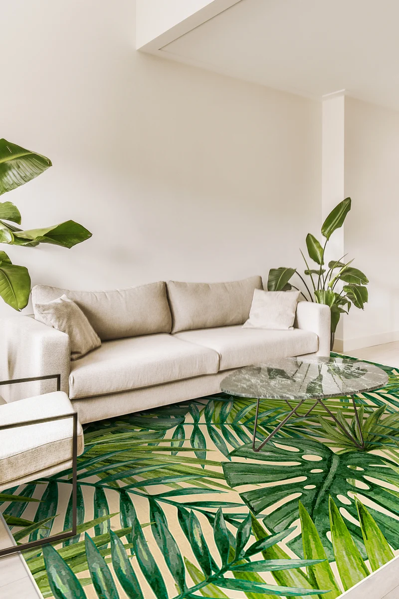 Outdoor Palme Natur Teppich