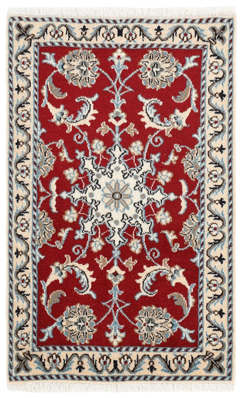 MY-RUG Teppich "Nain Kashmar" Medaillon-Design, Handgeknüpft