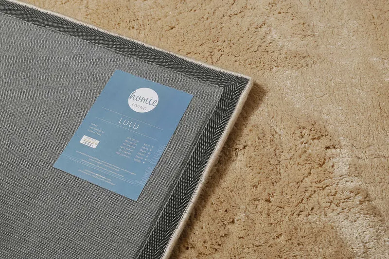 Teppich Creme Beige Hochflor B-Ware "Lulu" Homie Living