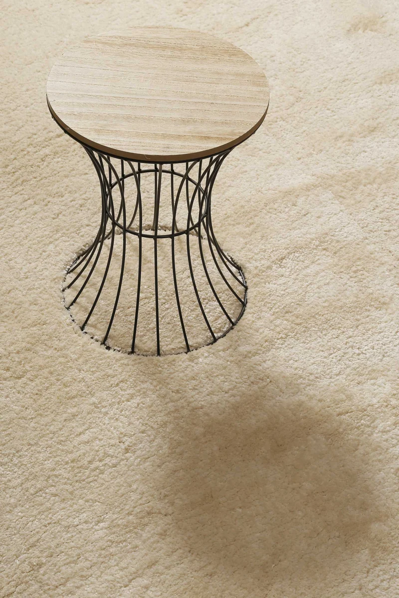 Teppich Creme Weiß Hochflor B-Ware "Lola" Homie Living