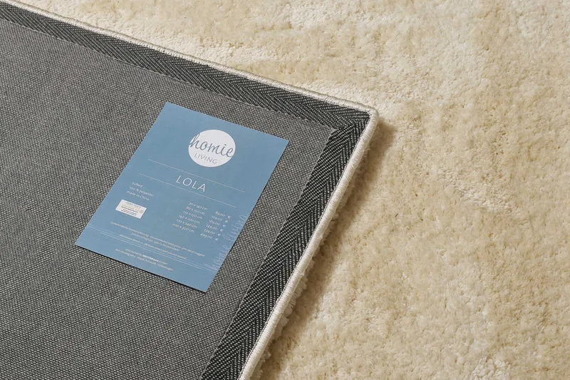Teppich Creme Weiß Hochflor B-Ware "Lola" Homie Living