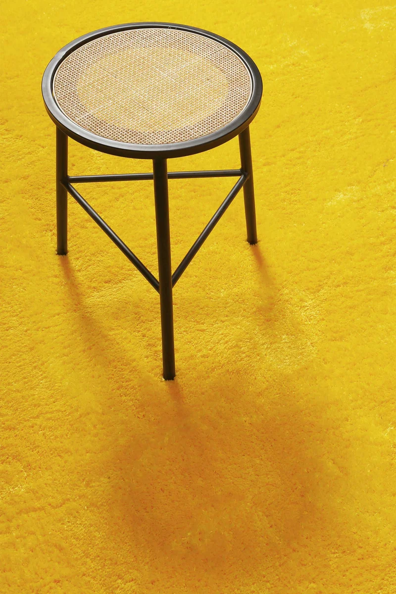 Teppich Gelb Hochflor B-Ware "Lola" Homie Living